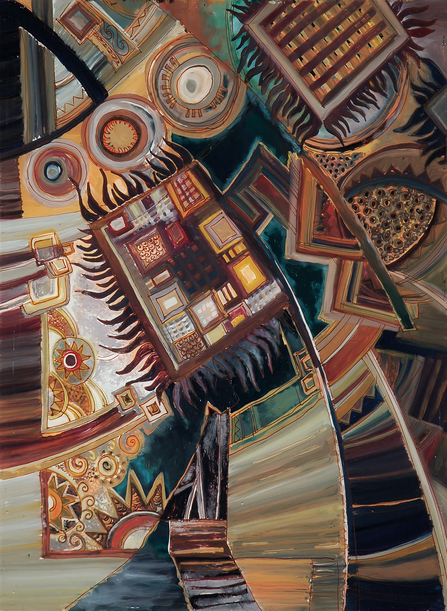 Зображення "Untitled" від Олеся Сікора, розмір: 40x60cm, медіум: Живопис на склі, серія: Роботи на склі 2, ціна: $500