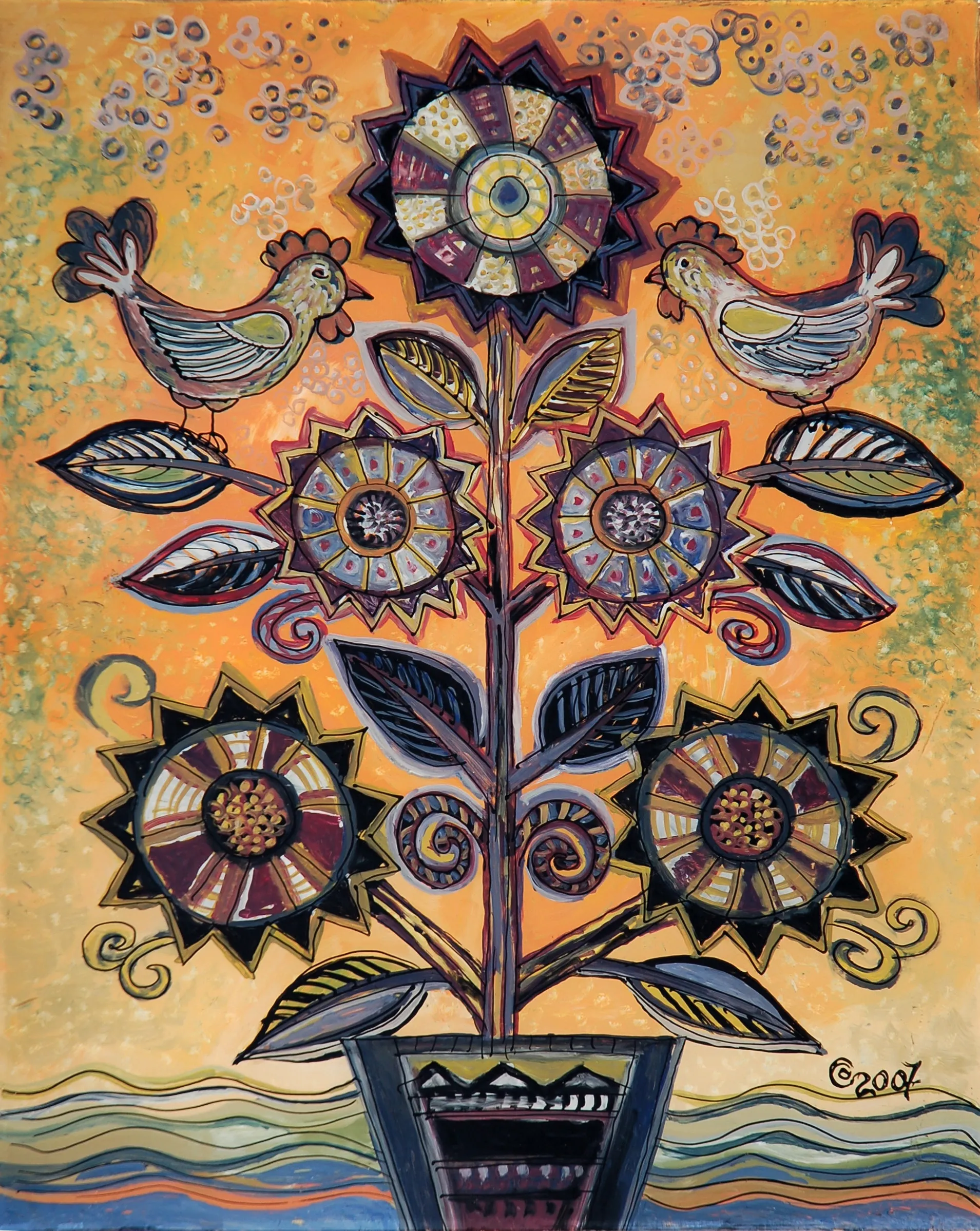 Зображення "Untitled" від Олеся Сікора, розмір: 40x60cm, медіум: Живопис на склі, серія: Роботи на склі 2, ціна: $500