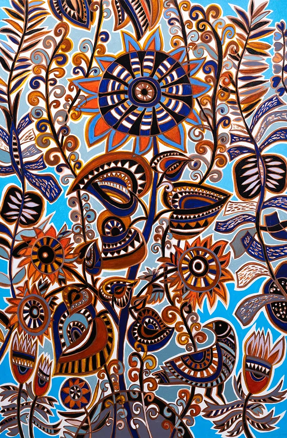 Image of This year's autumn by Olesya Sikora, size: 70х90 см, made of canvas, acrylic, Painting medium, from Drohobych, priced at ₴26000