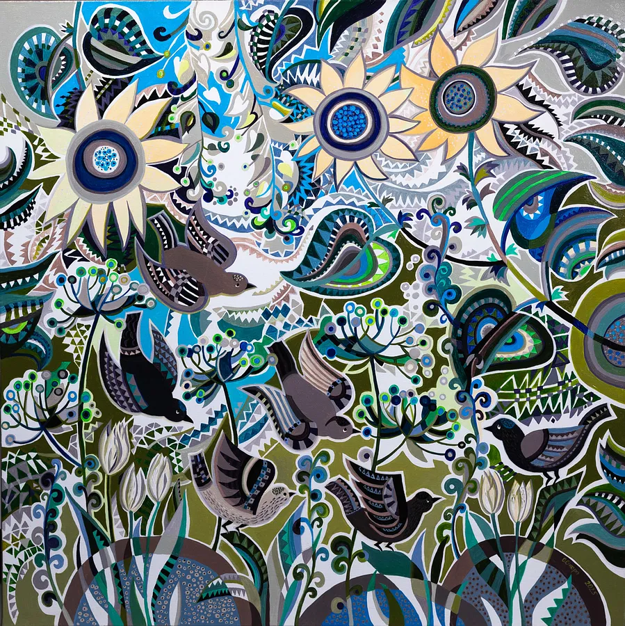 Зображення "Весна. Пробудження." від Олеся Сікора, розмір: 90х90 см, матеріали: полотно, акрил, медіум: Живопис, місто: Дрогобич, ціна: ₴27000