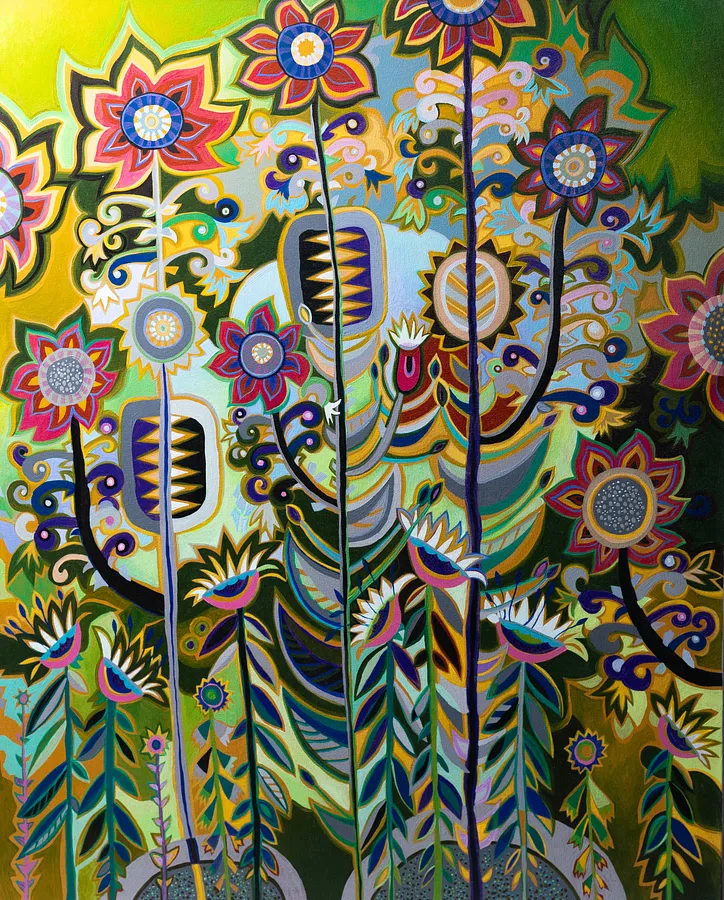 Зображення "Бойківщина" від Олеся Сікора, розмір: 80х100 см, матеріали: полотно, акрил, медіум: Живопис, місто: Дрогобич, ціна: ₴27000